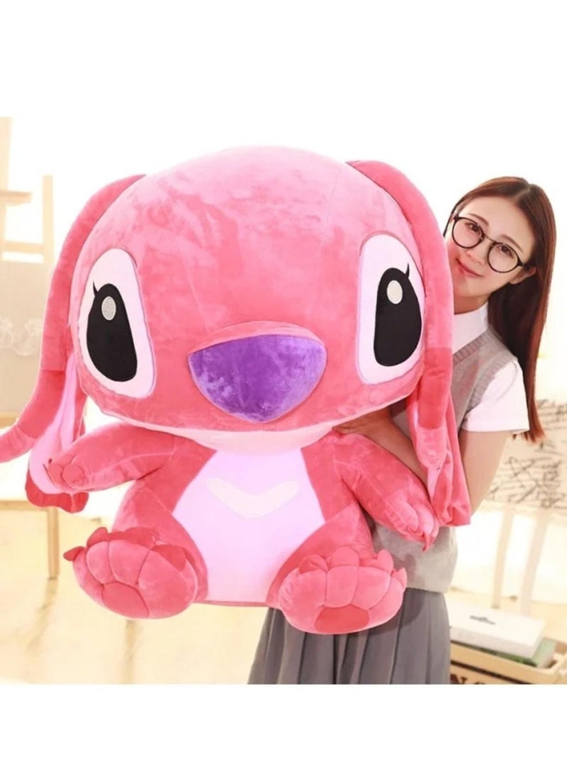 لعبة مرح  دمية من القطيفة على شكل غرزة يمكن أن تمتلئ بدمى إل جي لعبة عضلية عضلية نسيجية طولية كرتونية جديدة للأطفال هدية للأطفال - اللون: وردي - الارتفاع: 65 - Image 1